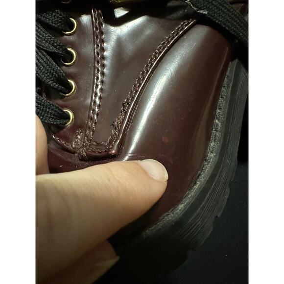 Mudd Whimsigoth Chunky Platform Patent Leather Boots Women 8.5 Y2K Grunge Witch - Picture 12 of 12